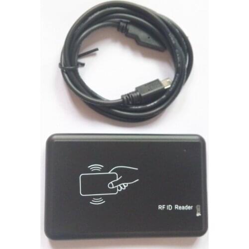 High Quality 13.56MHZ 8 Hex New Security Black RFID USB IC Card Reader
