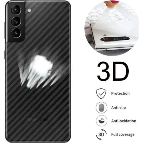 5Pcs/lot 3D Guard Carbon Fiber Film For Samsung Galaxy Note 20 Ultra 5G A51 A71 A31 M31 Back Cover Protective Screen Protector
