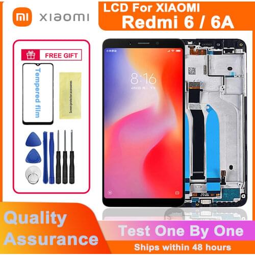 100% tested Original 5.45" LCD Display for Xiaomi Redmi 6A LCD touch screen digitizer assembly for Xiaomi Redmi 6 LCD Display