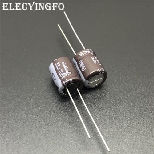 10Pcs/50Pcs 33uF 100V NICHICON PM Series 10x12.5mm 100V33uF Low Impedance Aluminum Electrolytic capacitor