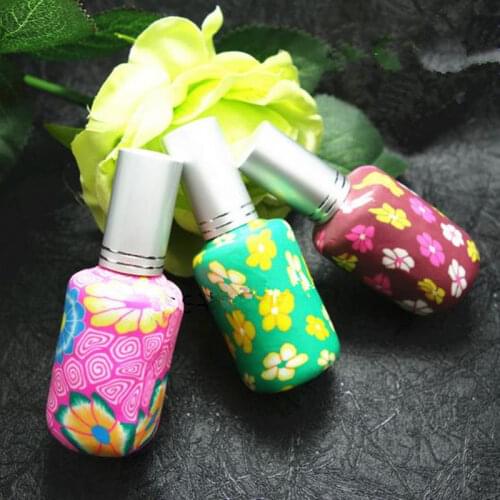 15ml Flower Perfume Bottle Porcelain Pottery Spray Bottles Atomizer Refillable Empty bottle 300pcs