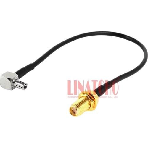 20CM SMA female to right angle TS9 male RG174 connecting cable