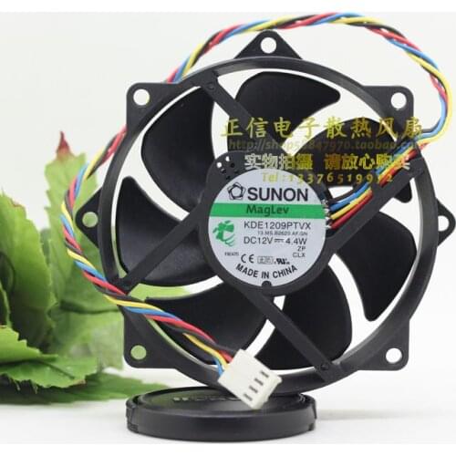 ADDA KDE1209PTVX 12V 4.4W 9CM 9225 4 wire round the CPU fan
