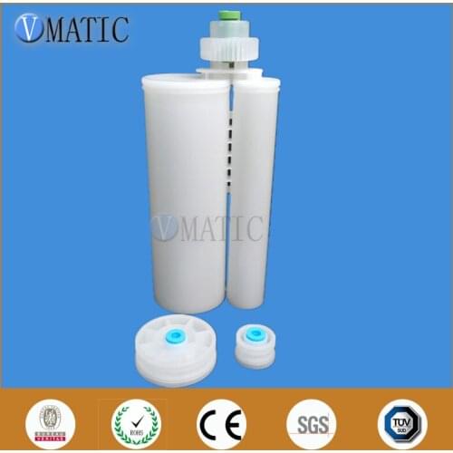 Free Shipping High Recommendation 345ml/Cc 10:1 AB Glue Dispensing Plastic Cartridge With Piston