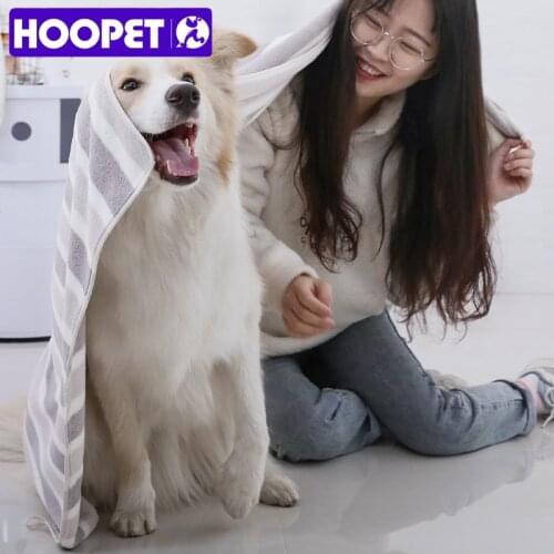 HOOPET Large Absorbent Towels for Dogs Cats Large Bath Towel Quick-drying Bath Towel Pet Supplies Non-sticky Fur Pet Blanket