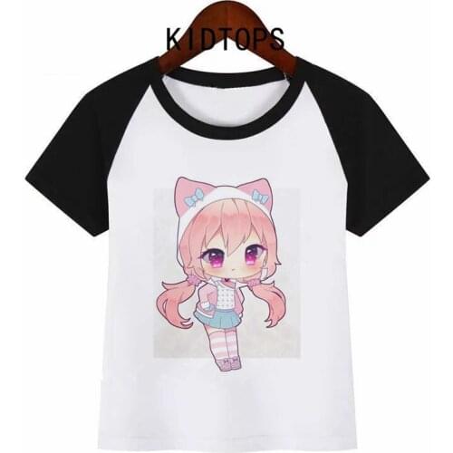Children New Cartoon Kawaii Girls Funny Print Summer T-shirt Kids Fashion Clothing T Shirt Children Cartoon T-shirt