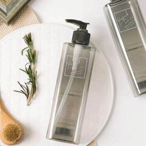 500ML Bathroom Shampoo Soap Dispenser Body Wash Hair Conditioner Press Pump Bottle Large Capacity Plastic Storage Bottle