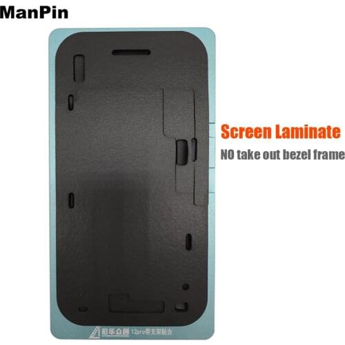 For iPhone 12Pro Max 12 Mini LCD Screen OCA Laminating Precise Alignment Mold With Bezel Frame No bend Flex Cable Pad Phone Fix