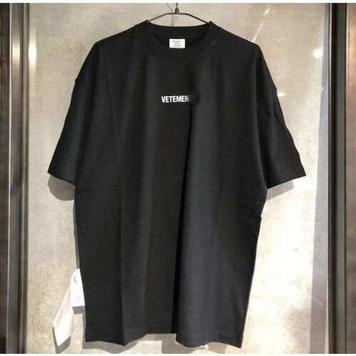 VETEMENTS Wittmont early spring 2020 new letter printing large wash mark VTM simple loose short sleeve T-shirt