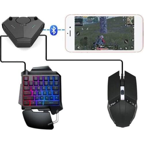 Gamepad Pubg Mobile Bluetooth Game Controller Gaming Keyboard Mouse Converter 24BB