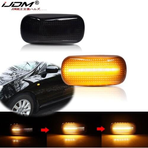 IJDM Led Dynamic Side Marker Lamps For Honda/Acura RSX Integra Civic EP3 Amber Sequential Blinker Light Turn Signal Light 12V