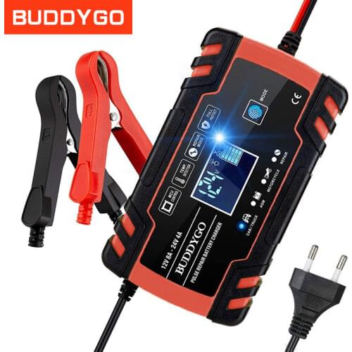 12V/8A 24V/4A Pulse Repair Charger with LCD Display, Motorcycle & Car Battery Charger, AGM Deep cycle GEL Lead-Acid Charger