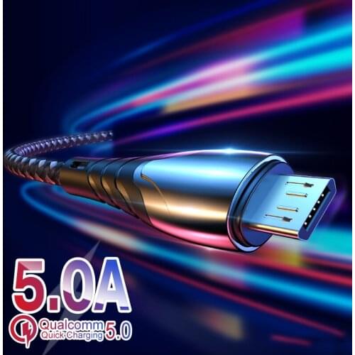 1M 2M Micro USB Type C Cable Charger Fast Charging Type C Data Cable for Xiaomi Samsung S9 Huawei P30 Mate 30 Pro Android Phone