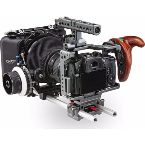 TILTA ES-T37-C GH amera Cage Rig Kit for Panasonic GH4 GH5 R/S Wooden Handle 2.0 FF-T03 Dslr AB follow focus MB-T05 Matte Box