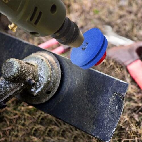 Lawn Mower Sharpener Blade For Power Hand Drill Knife Sharpening Stone Grinding Tool Garden Lawn Mower Power Hand Drill Parts