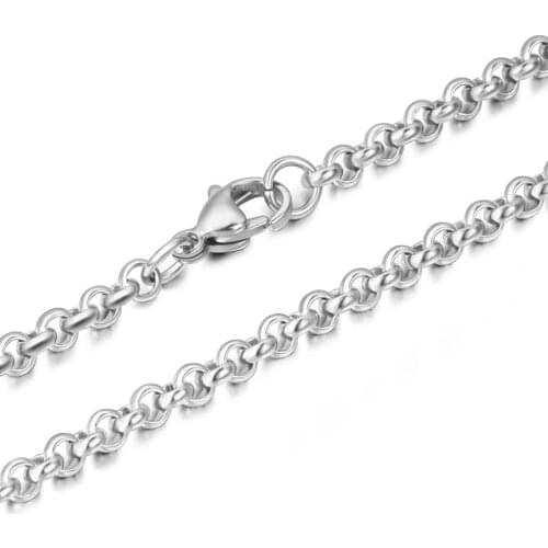 Jewelry Fashion Necklaces Single Chain Mens Titanium Steel Necklace Chain For Pendant High Quality Never Fade