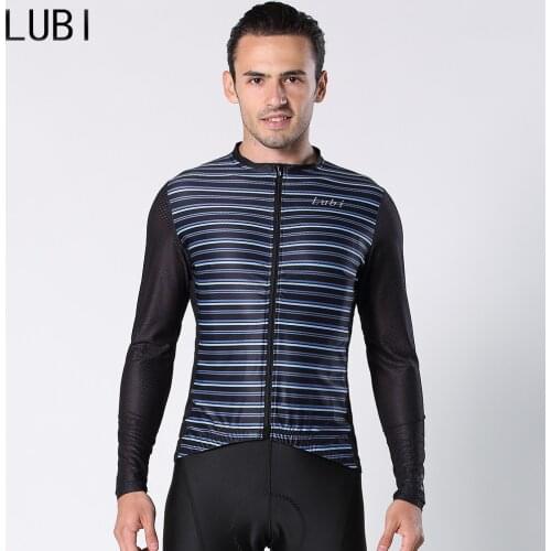 LUBI Mens Cycling Jersey Long Sleeve Autumn Bicycle Clothing Quick-Dry Riding Bike Sportswear Cycling Clothes Ropa Ciclismo