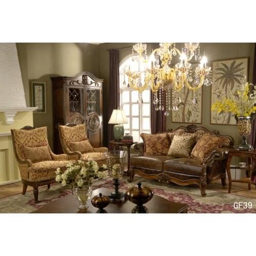 America style leather sofa set including sofa love seat set single chair GF39
