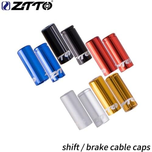 100 pcs Aluminum Alloy Cycling Bike Brake Cable Tips Crimps Bicycles Derailleur Shift Cable End Caps Inner Wire Ferrules New