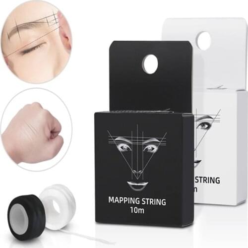 New Microblading 10 Meters Mapping Pre-Ink String for Makeup Eyebrow Dyeing Liner Thread Semi Permanent Positioning Measure Tool