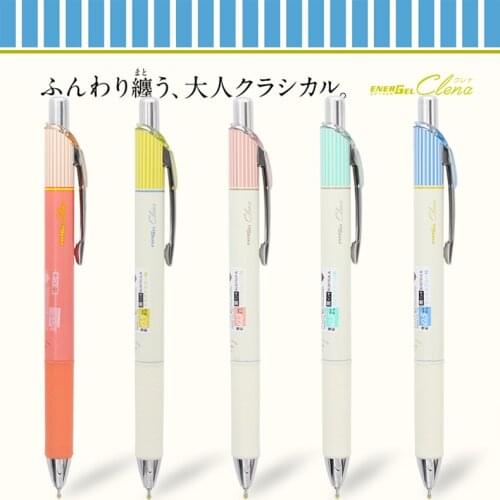 Pentel Striped Quick-dry Neutral Pen 0.5 Limited Pentel Press Color Ball Pen BLAN75L Students 0.4 Black Water Pen ENERGEL Clena