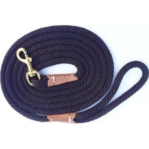 Dog Training Leash Rope Dog Check Cord/ Lightweight Small Medium Dog Tracking Leads 2M 5M 10M black red color Long dog leash
