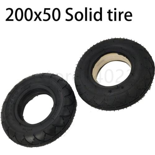2 colors 1 pc Mobility Scooter wheelchair tire 200 x 50 (8x2) solid/foam filled 200x50 for Razor E100 E125 E200 Scooter Vapo