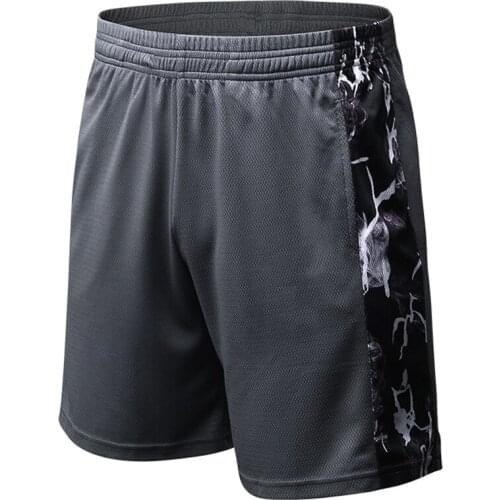 Men Patchwork Loose Shorts Fitness Running Training Basketball Elastic Breathable Speed Dry Matching Sports Shorts Anti Sweat