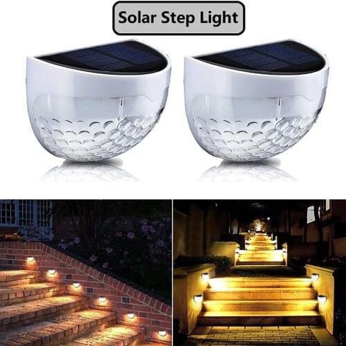 Wireless Lights IP65 Solar Powered Waterproof Lamp with 6 LED Light Sensor Auto on Warm White/Cold White Lamp for Outdoor Garden