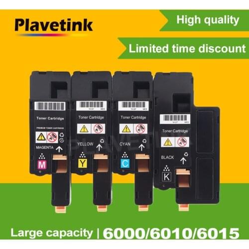 Plavetink 1 Set 4 Color Compatible For Xerox Phaser 106R01630 106R01627 106R01634 106R01631 6000 6010 6015 Toner Cartridge