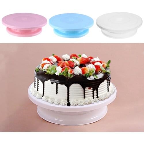Baking Turntable Rotating Cake Decorating Table PP Plastic Decorating Tool Cake Turntable Cake Baking Tools