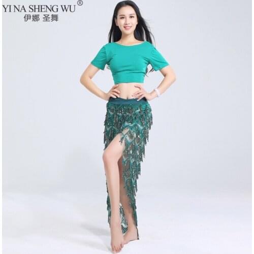 Belly Dance Female Adult Skirt Elegant Practice Clothing New Profession Sexy Competition Top Long Skirt Set Performance Clothing