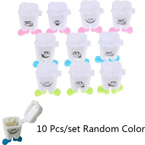 10Pcs Baby Tooth Box Milk Teeth Organizer Storage Boys Girls Souvenir Case Baby Gifts