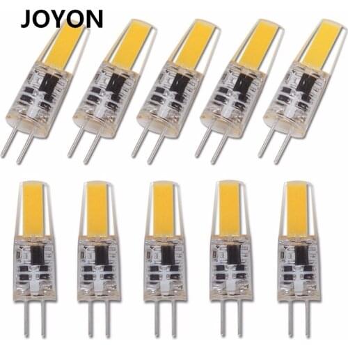 10pcs G4 LED Bulbs Lamp AC DC Dimmable 12V 220V 6W COB SMD LED Lighting Replace Halogen Spotlight Chandelier Led G4 Bulbs
