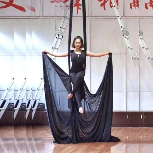 11Yards/10m Fly Premium Aerial Silks for home Yoga Ombre Sling Extension Straps Antigravity Aerial Yoga Swing