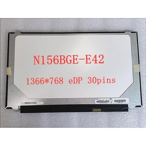 15.6" Laptop N156BGE-E42 slim LCD Screen HD 1366X768 eDP 30PIN display matrix panel replacement