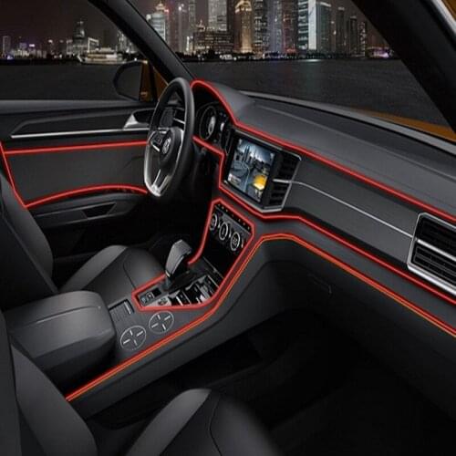 1M/2M/3M/5M atmosphere lamps car interior ambient light cold light line diy decorative dashboard console door car styling LED