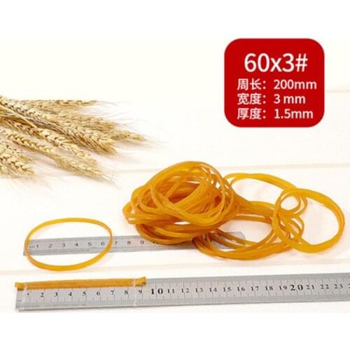 200mm*3mm 550pcs Elastic Rubber Band Natural Rubber Ring Apron Latex Ring Sealing Belay Packaging Resistance To High Temperature