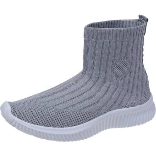 2021 Winter High Top Ankle Boots Woman Casual Sock Shoes Platform Boots Female Girls Lady Light Soft Botas Mujer