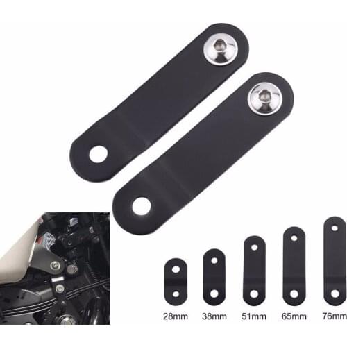 28/38/51/65/76MM Motorcycle Raise Tank Lift Modified Risers Front Of Gas Tank For Harley Sportster DynaXL 883 1200 72 48