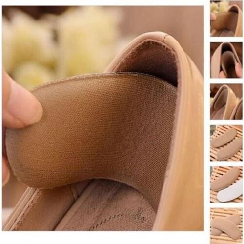 5 Pairs Fabric Sticky Back Heel Grips Shoe Sponge Cushion Insole Pad Liners