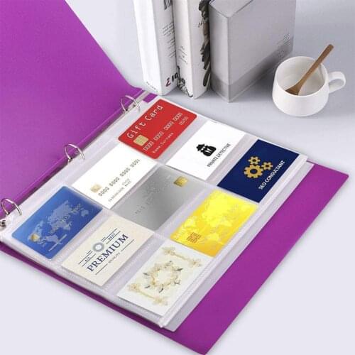 9 Grid Transparent Card Book Paper Gaming Trading Card Bookmark Paper Gift Study Cards Album Pages Sheets For Stickers Stamps