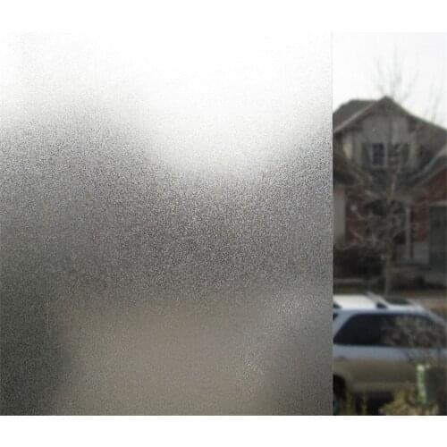 1 Meter Multiple Widths PET Opaque Privacy Static Glass Window Film Home Decor Frosted Window Sticker Bathroom Glass Film
