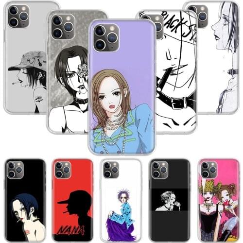 Nana Anime Case for Apple iphone 11 12 Mini Pro XS Max XR X 7 8 6 6S Plus 5 5S SE 10 Ten Gift Silicone Phone Cover Coque