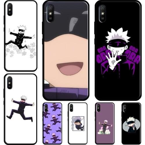 Satoru Gojo Jujutsu Kaisen Funny Chibi For Redmi Note 10 Pro Case For Redmi Note 9 8 Pro 8T 7 9S Case For Redmi 9A 9T 9 9C 8A 7A