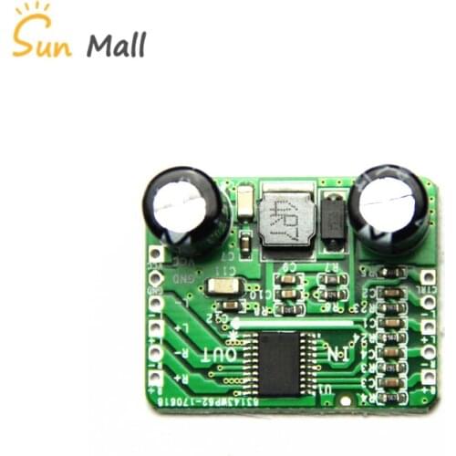 Digital Power Amplifier Board Class D 2x5W Dual HT8698 Differential Input 2.5-5.5V Boost Adjustable