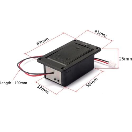 1PC 9V Battery Holder Case Box Cover For Guitar Bass Active Pickup Connector Drop Shipping Support