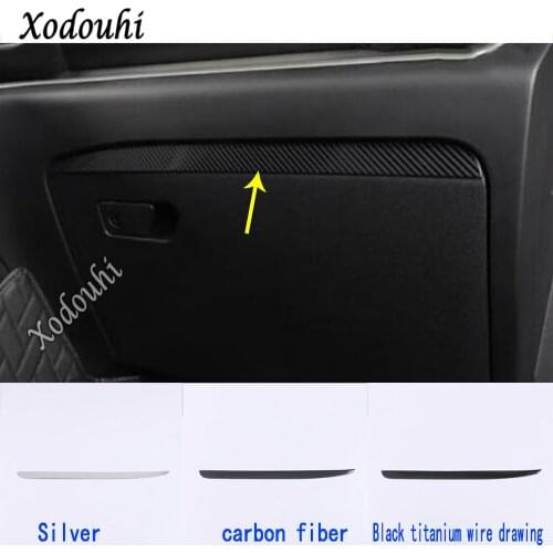 For Ford Explorer U625 2019 2020 2021 Car Sticker Stainless Steel Inner Inside Co-Pilot Glove Handle Bowl Box Front Trim 1pcs