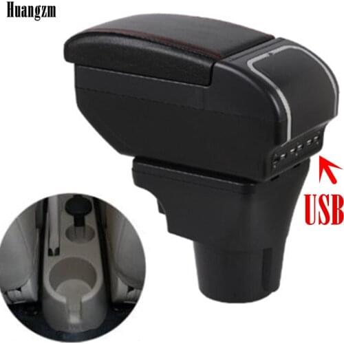 For Kia Rio II armrest box Kia Rio 2 central Store content box cup holder 2006-2010 2007 2008 2009