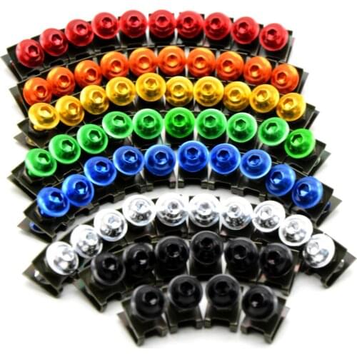 For Yamaha SCR950 SR400 SUPER TENERE/XT1200ZE 10 pieces 6mm motorbike screwse body fairing